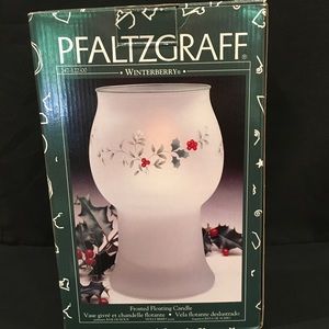 Vintage Pfaltzgraff Winterberry Floating Candle Vase.
